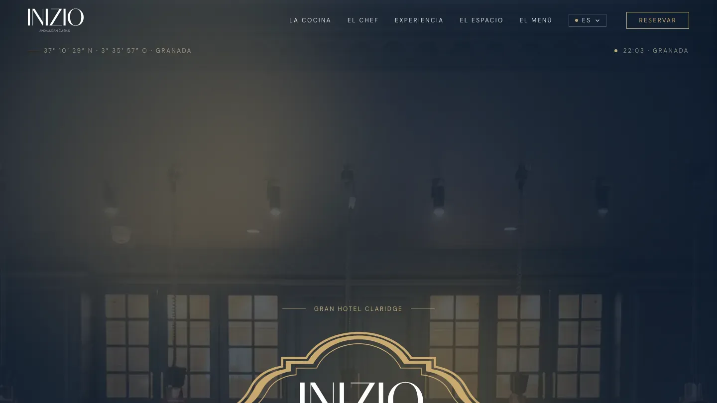 Web de Inizio desarrollada por Alture: portada y acceso a reservas